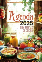 Agenda con recetas de cocina 2025.